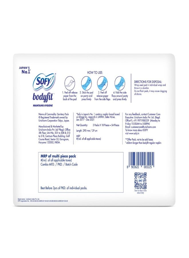 Sofy Bodyfit Pro XL - 290mm | 54 pads | Women Sanitary Pads | Leakage Protection | Long Lasting | Deep Absorption | Centre Thick Fit | Comfy Dry Cover | X-Large - Image 2